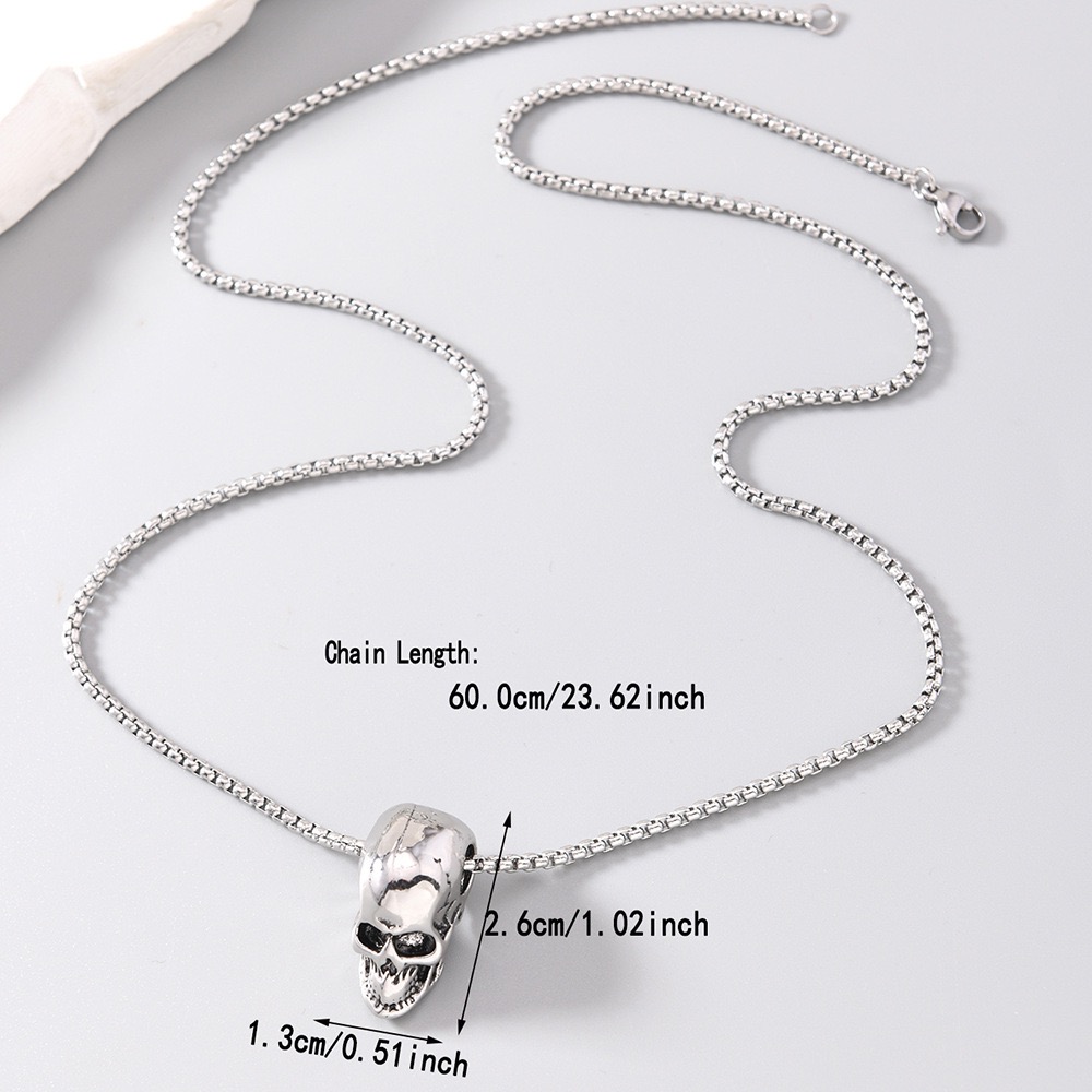 Vintage Alloy Skull Necklace G - Vintage Fashion Ideas 리뷰 및 가격