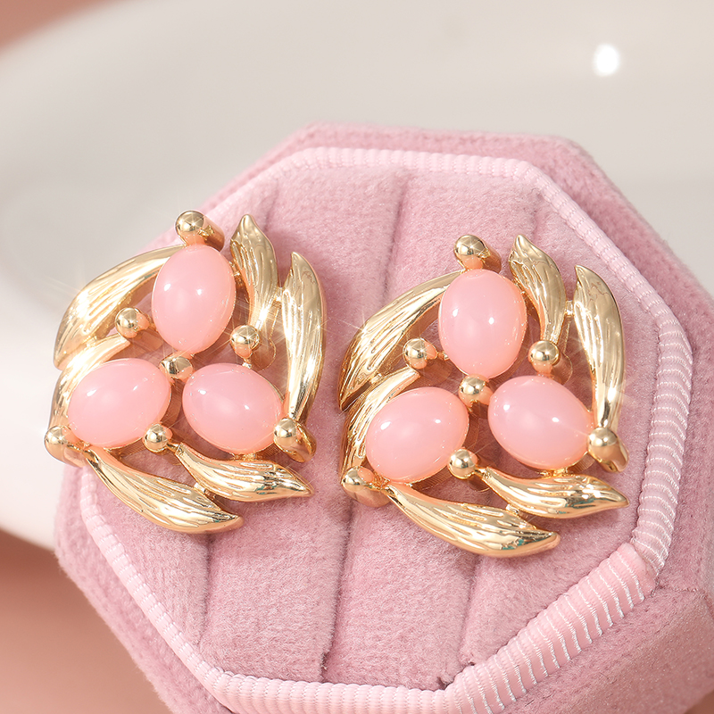 Vintage Inlay Pink Stone Flowe - Vintage Fashion Vogue 리뷰 및 가격