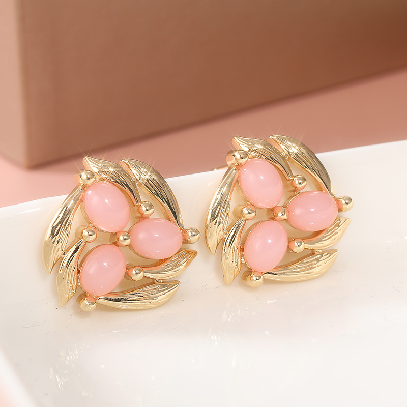 Vintage Inlay Pink Stone Flowe - Vintage Fashion Vogue 리뷰 및 가격