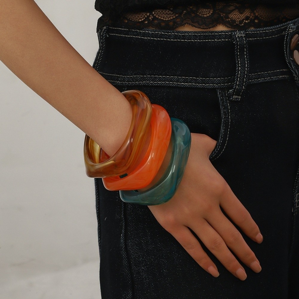 Retro Wristbands Translucent R - Vintage Fashion Gen Z 리뷰 및 가격