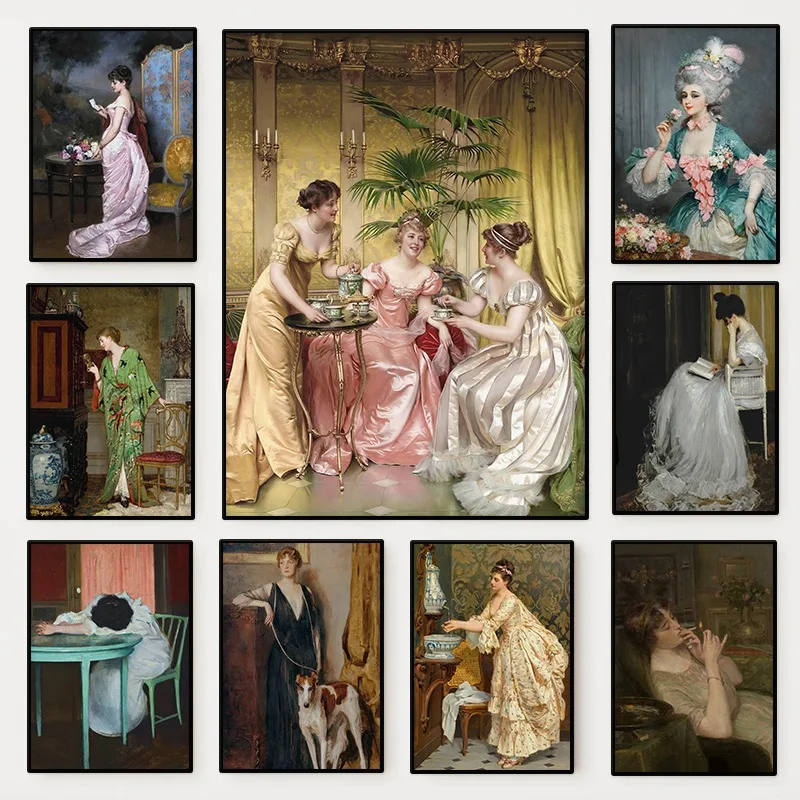 The Renaissance Women Portrait - Vintage Fashion Prints For Wall 리뷰 및 가격