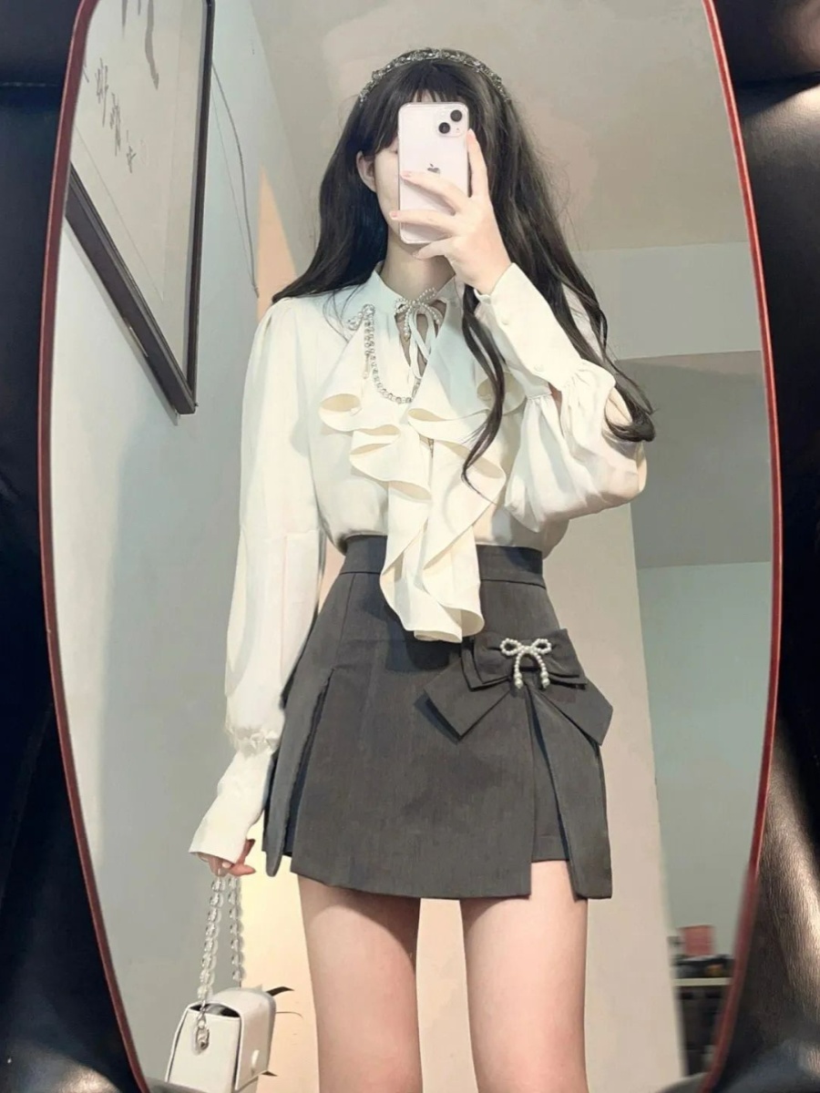 Elegant Vintage Long Sleeve Sh - Vintage Fashion Pieces 리뷰 및 가격