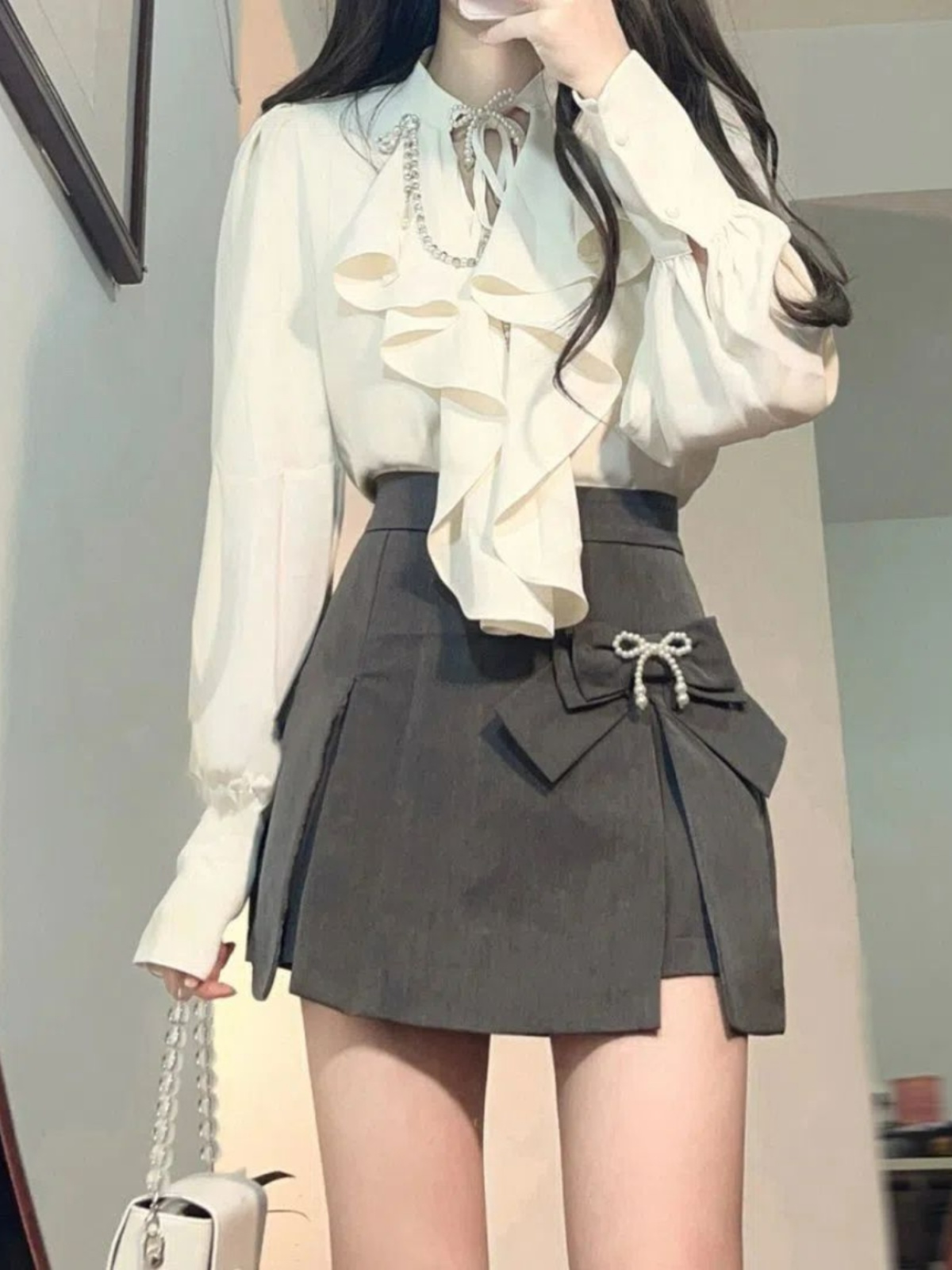 Elegant Vintage Long Sleeve Sh - Vintage Fashion Pieces 리뷰 및 가격