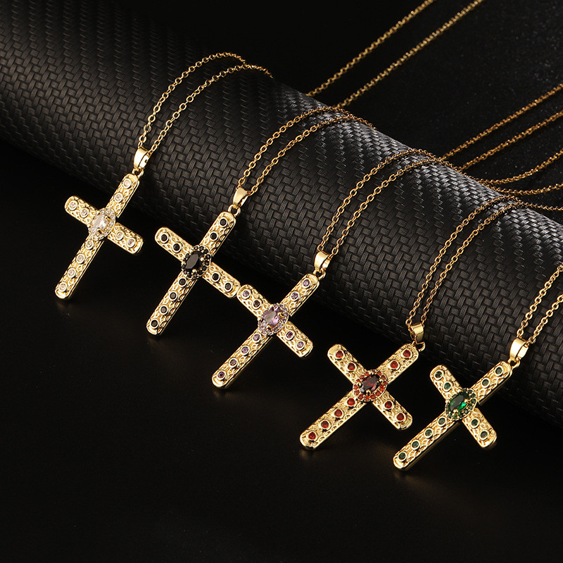 New Design Zircon Cross Pendan - Vintage Fashion Newtown 리뷰 및 가격