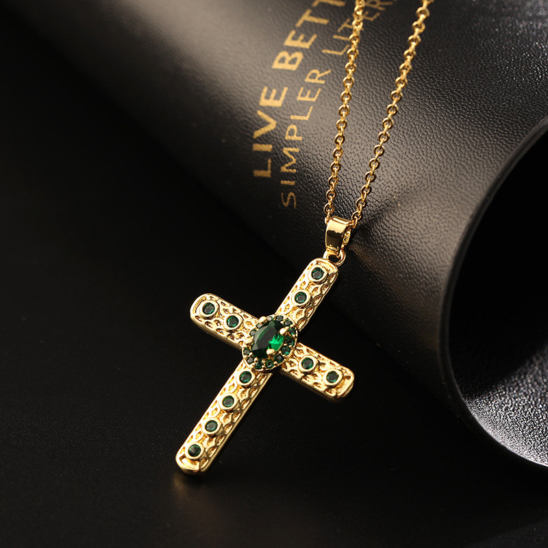 New Design Zircon Cross Pendan - Vintage Fashion Newtown 리뷰 및 가격
