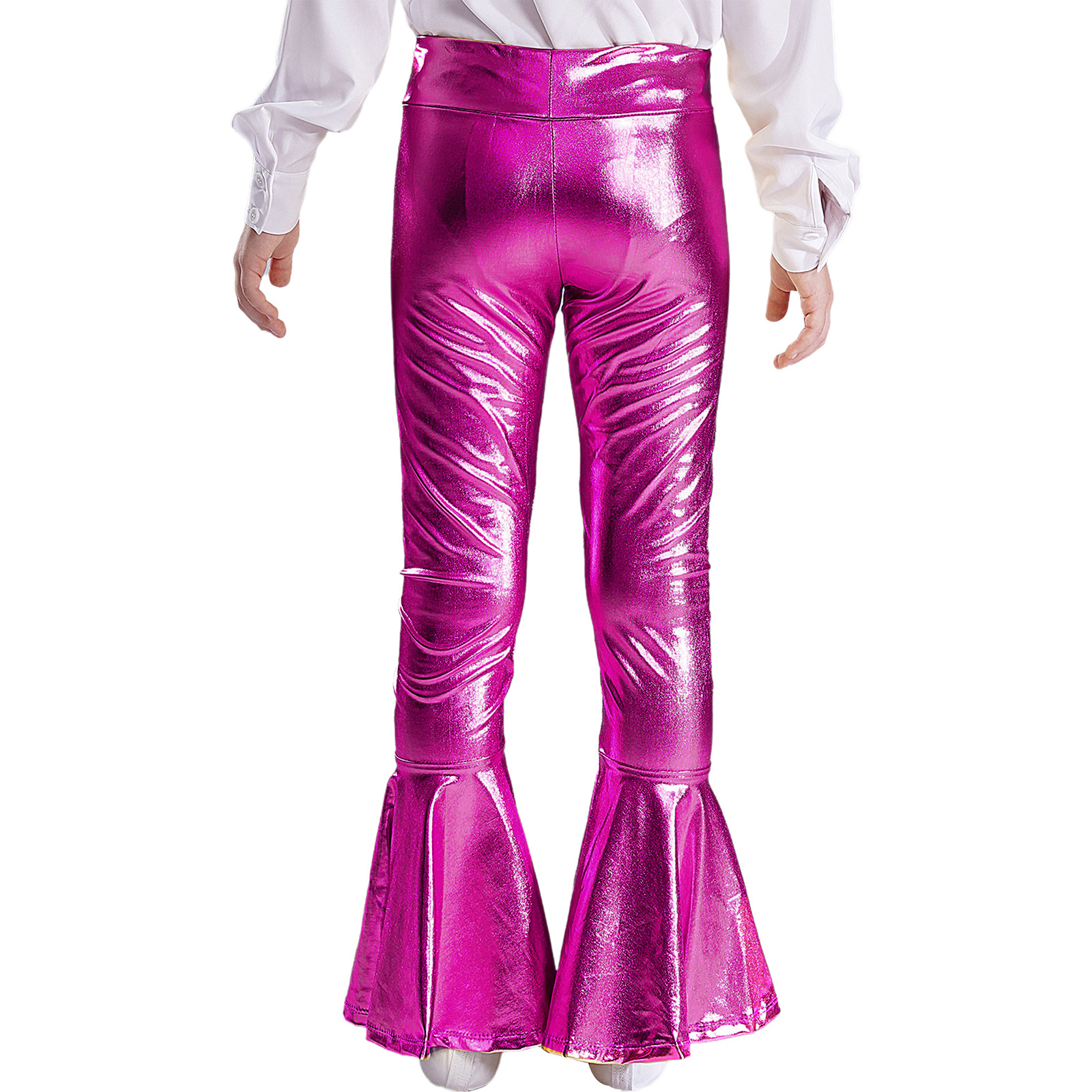 Kids Girls Shiny Metallic Flar - Wide Leg Trouser 70S 리뷰 및 가격