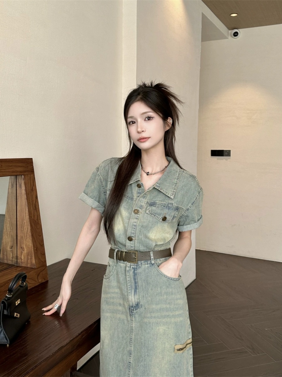 plus Size Vintage American Sle - Denim Skirt Midi Vintage 리뷰 및 가격