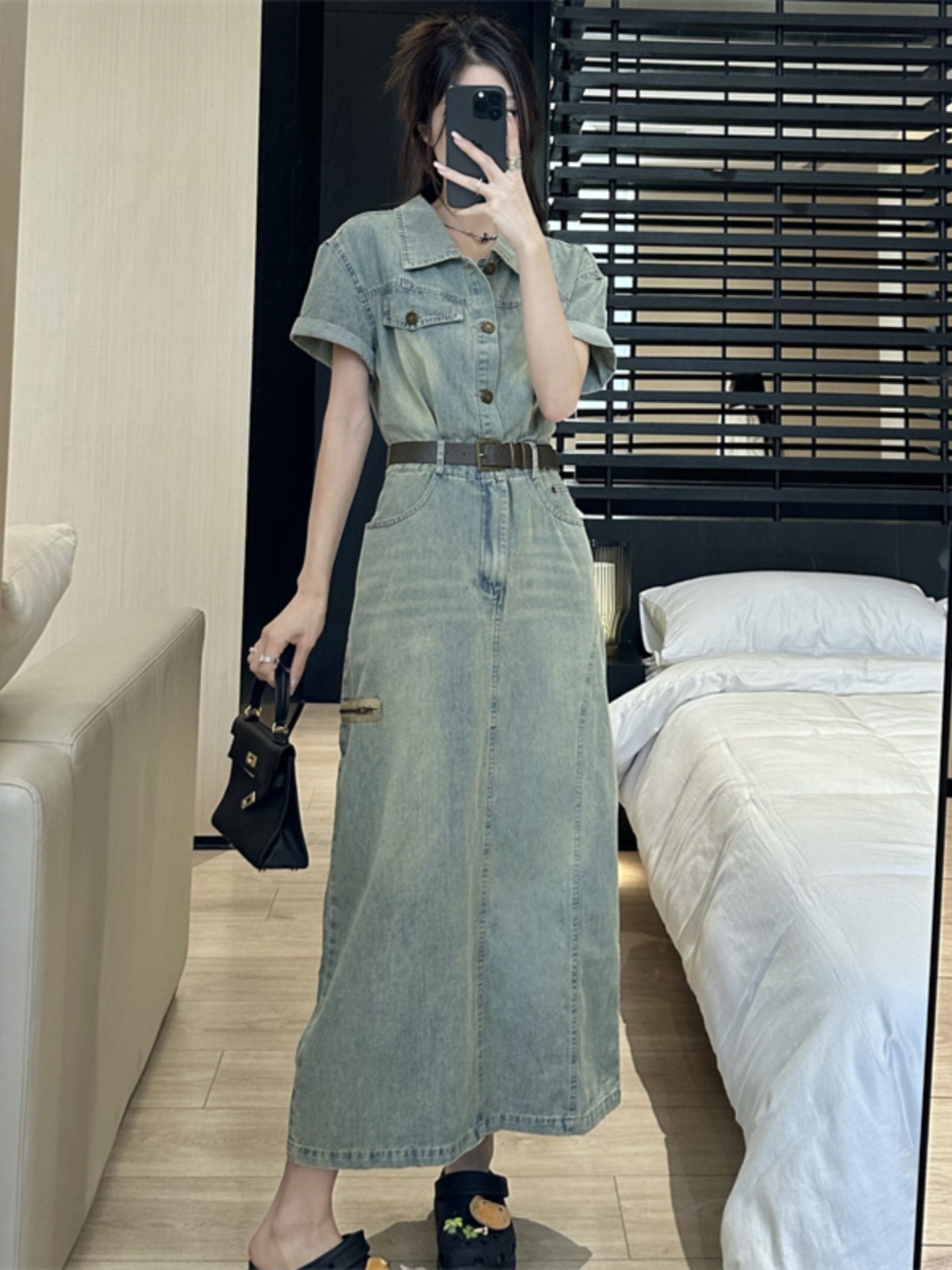 plus Size Vintage American Sle - Denim Skirt Midi Vintage 리뷰 및 가격