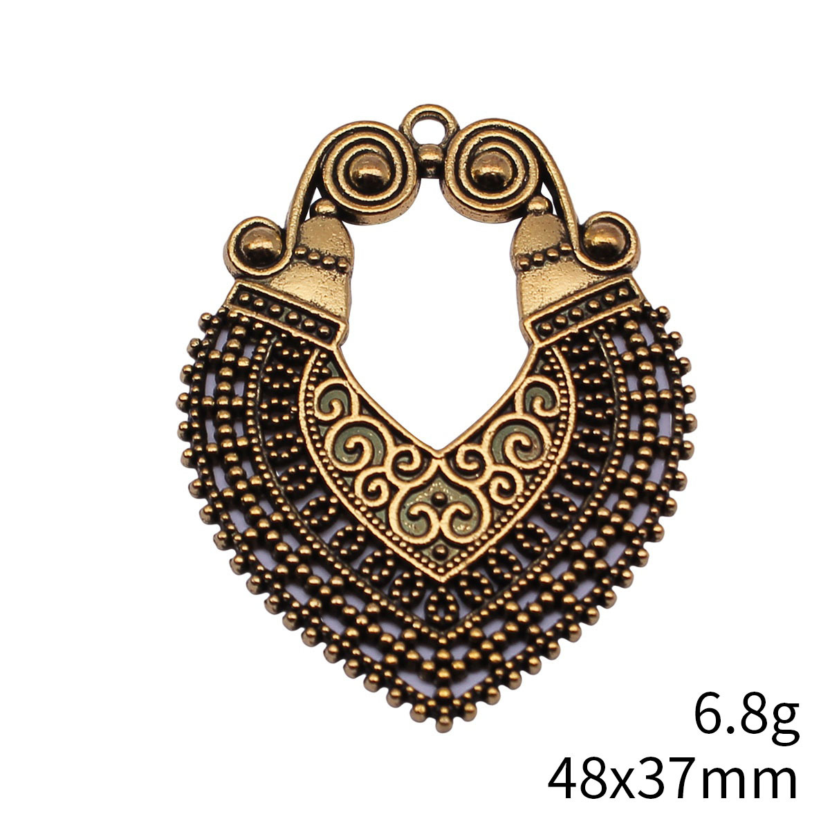 8pcs 48x37mm(1.89x1.46inch) 2  - Vintage Fashion Earrings 리뷰 및 가격