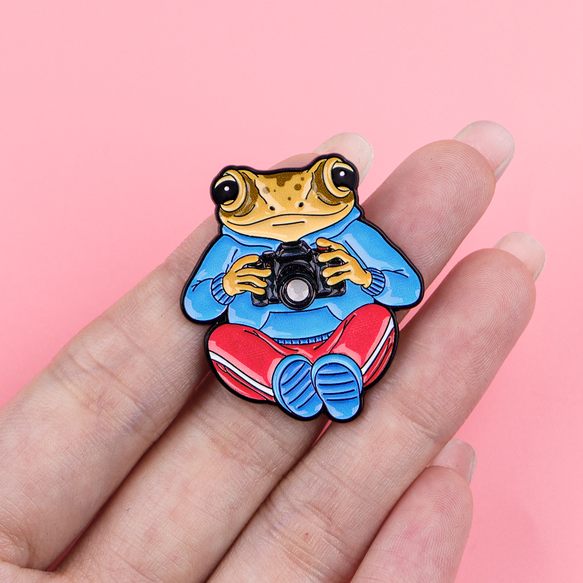 2-6pcs Cute Frog Photographer  - Vintage Fashion Quotes 리뷰 및 가격