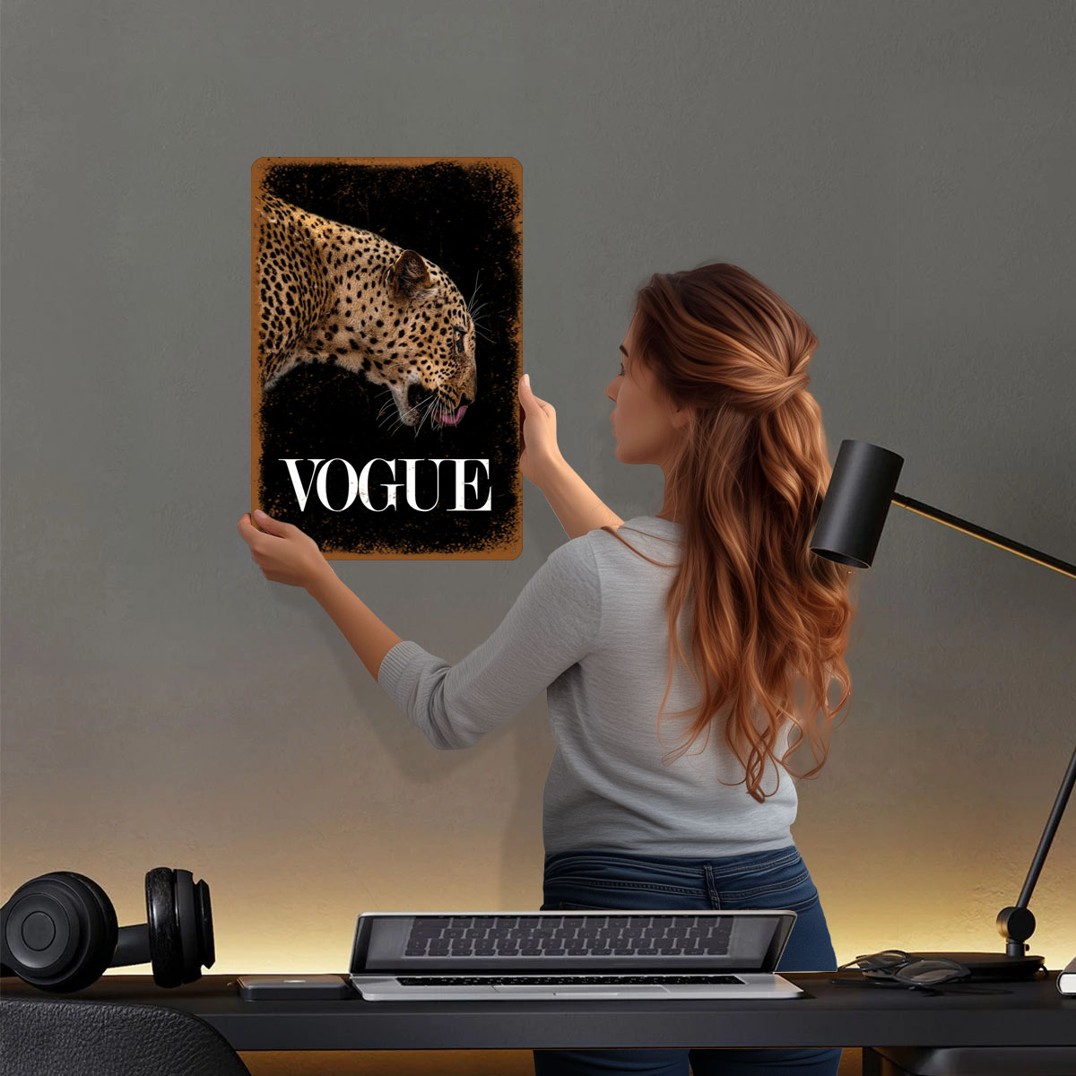Vogue Fashion Poster Metal Sig - Vintage Fashion Vogue 리뷰 및 가격