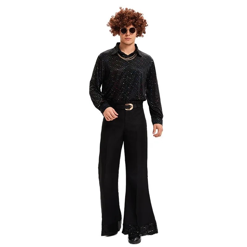 70s Retro Disco Bell Bottoms M - Wide Leg Trouser 70S 리뷰 및 가격