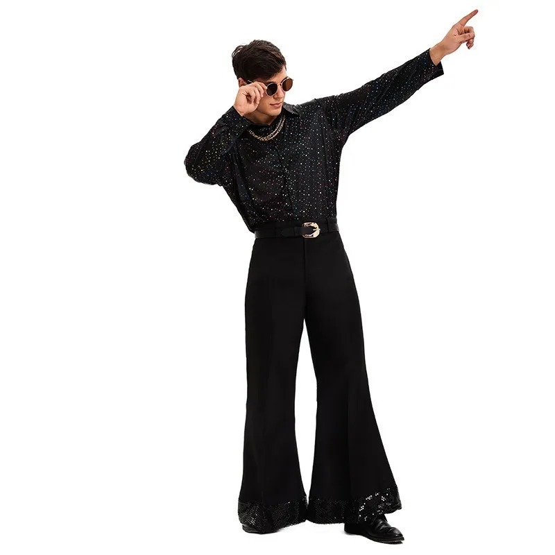 70s Retro Disco Bell Bottoms M - Wide Leg Trouser 70S 리뷰 및 가격