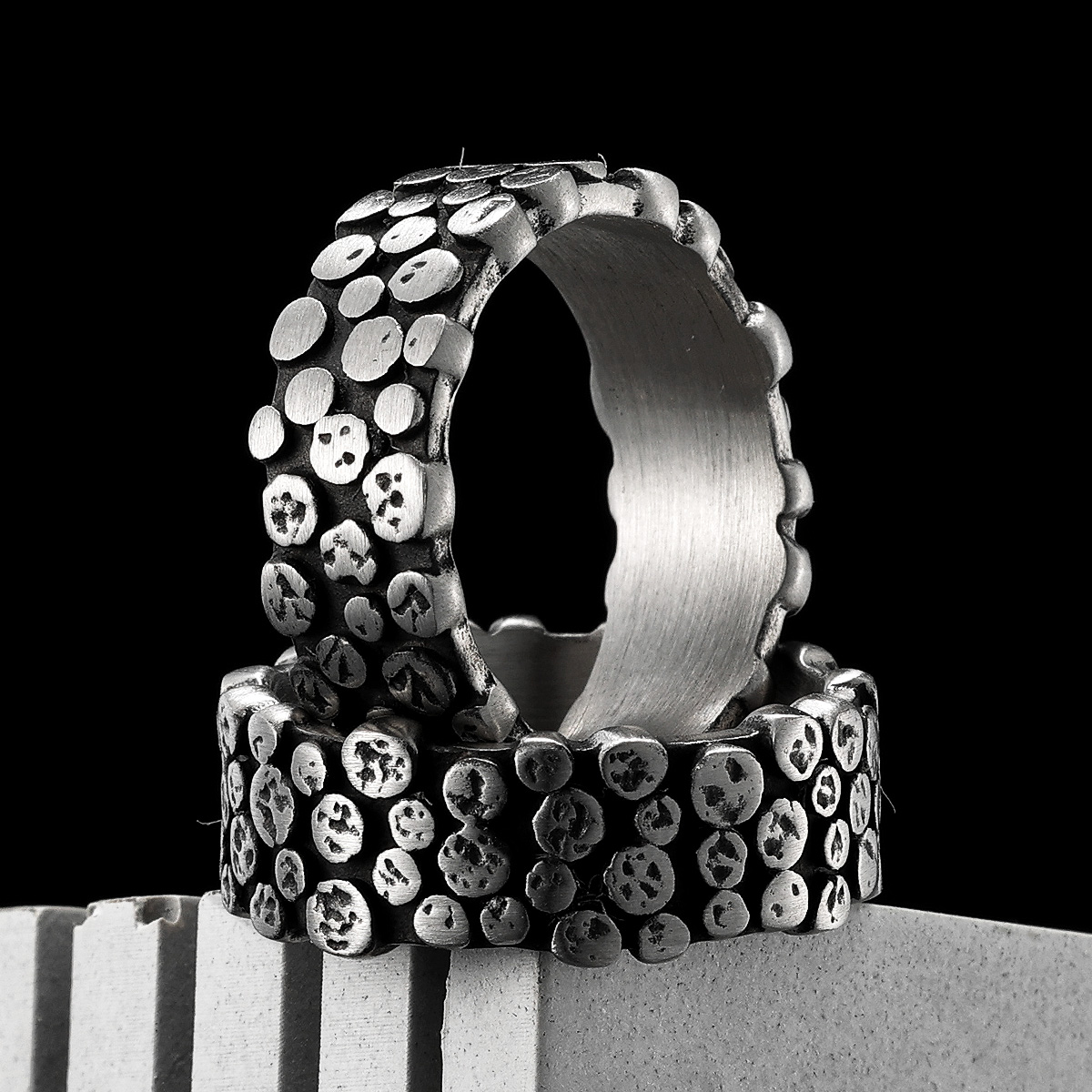 Minimalism Spot Men Rings Stai - Vintage Fashion Newtown 리뷰 및 가격