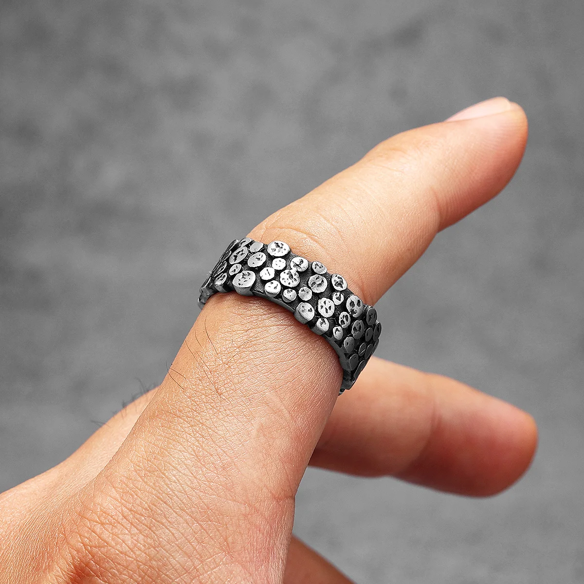 Minimalism Spot Men Rings Stai - Vintage Fashion Newtown 리뷰 및 가격