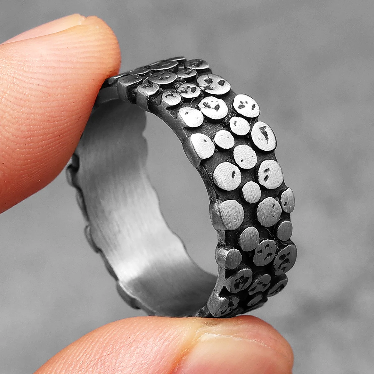 Minimalism Spot Men Rings Stai - Vintage Fashion Newtown 리뷰 및 가격