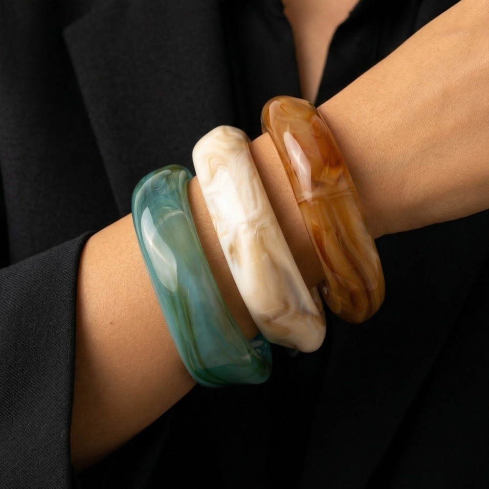 Wrist Jewelry Translucent Resi - Vintage Fashion Gen Z 리뷰 및 가격
