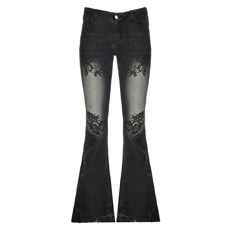 Streetwear y2k Flare Jeans Dis - Mom Jean High Rise 리뷰 및 가격