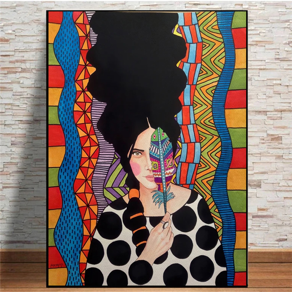 1pc frameless Vintage Abstract - Vintage Fashion Prints For Wall 리뷰 및 가격